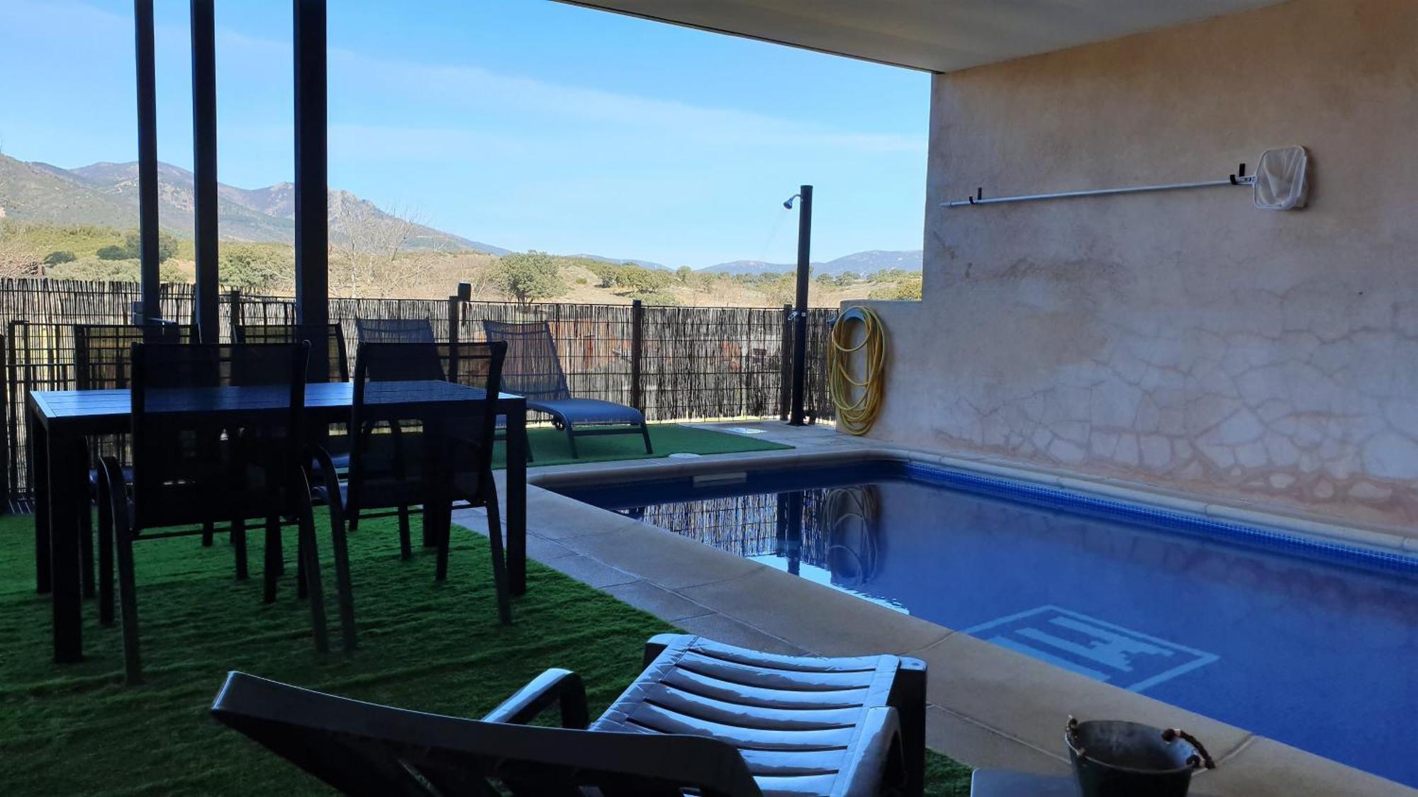 Casa Con Piscina En Parque Nacional De Cabaneros Navas de Estena Екстер'єр фото